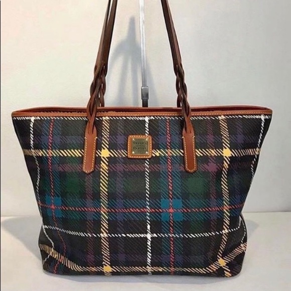 Dooney & Bourke Handbags - Dooney & Bourke Plaid Print Tote